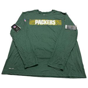 Nike Men's Green Bay Packers Sideline Seismic Legend Long Sleeve T-Shirt